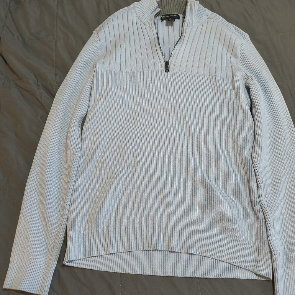 INC International Concepts Light Gray Men's Sweater